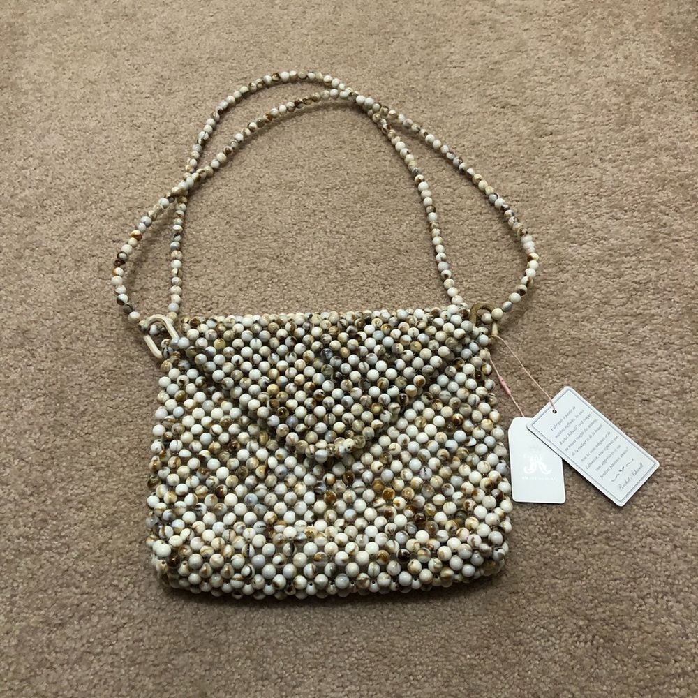 NWT Rachel Ashwell Beaded Satchel